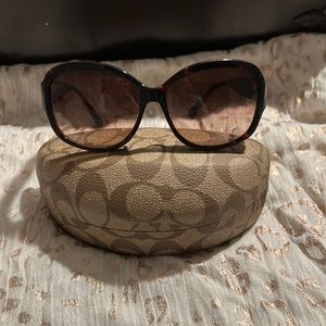 Brown coach sunglasses